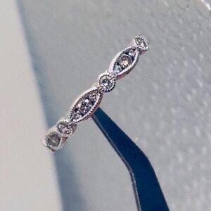 Gabriel &Co Elegant14k white gold and diamond  Ring